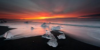 Jokulsarlon Beach Sunrise