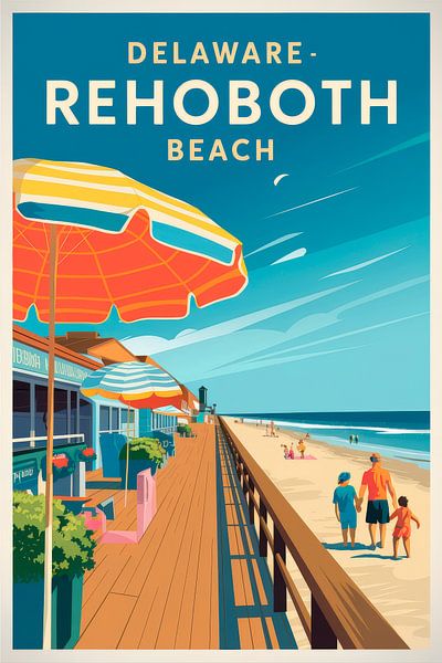 Rehoboth Beach, Delaware von Poster Art Shop
