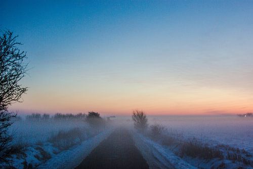 Avondlucht vanuit Tinnum / Sylt
