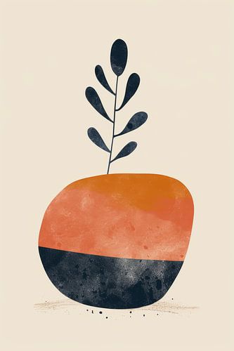 Nature morte moderne et abstraite dans le style Boho