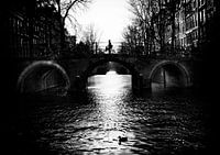 Amsterdam Bicycle over the Leidsegracht canal