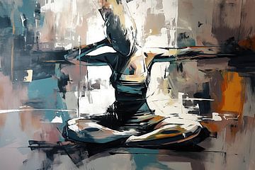 Danseres | Fluid Grace van Abstract Schilderij