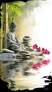 ZEN - Buddhism - Buddha - Buddha by Gelissen Artworks