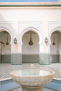 Fontaine | Mausolée de Moulay Ismail | Meknès | Maroc sur Marika Huisman fotografie