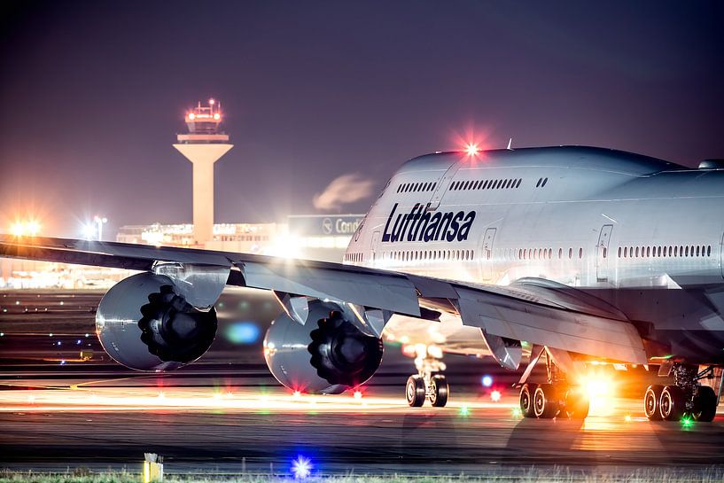 Lufthansa Boeing 747 ready for departure by Dennis Janssen