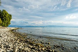 Kiezelstrand aan het Bodenmeer van Dieter Walther