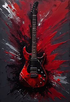 Elektrische Gitaar Abstract Splatter van MIROKKU