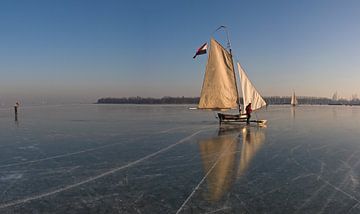 IJszeilen, Monnickendam, , Noord-Holland, Nederland van Rene van der Meer