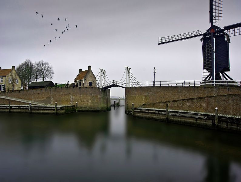 Heusden met Ganzenvlucht by Fons Bitter