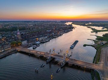 Kampen lente zonsondergang luchtfoto van Sjoerd van der Wal Fotografie