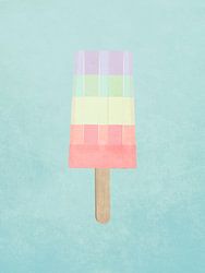 Pastel regenboog ijslolly Zomer