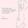 Zwangere Vrouw - Roze van MDRN HOME