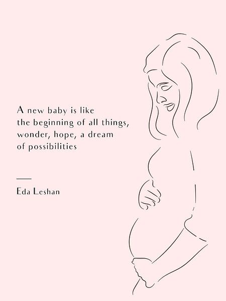 Pregnant Woman - Pink by MDRN HOME