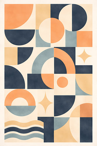Mid-Century bleu nuit