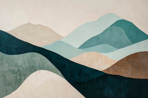 Abstract berglandschap