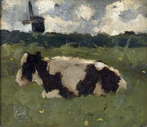Kuh auf einer Wiese, Richard Roland Holst, 1888