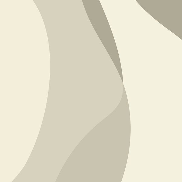 Wavy abstract lines in neutral colors no. 5 by Dina Dankers