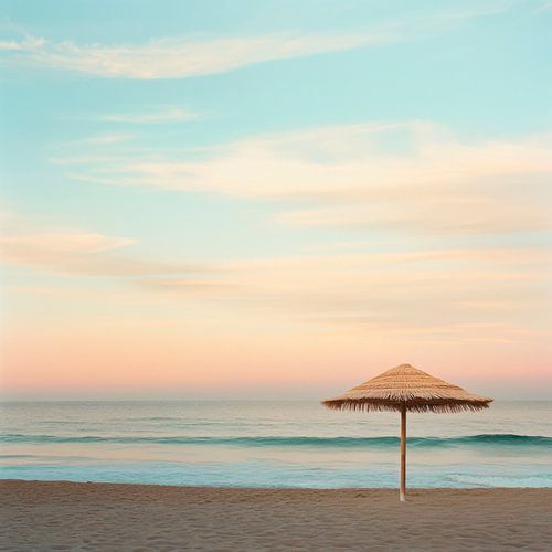 Een rustig moment op het strand