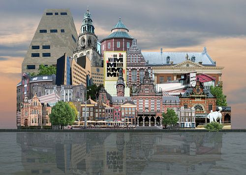 GRONINGEN SKYLINE van Aad Holkamp