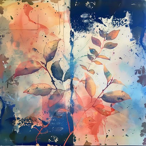 Seizoensgebonden bladachtergrond