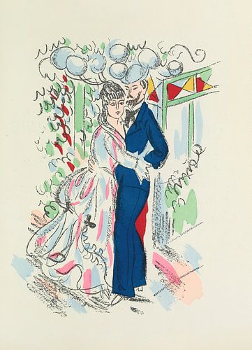 Raoul Dufy - Boek van Madrigaux (Madrigalen), tekening