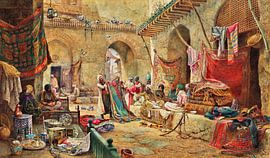 Charles Robertson,Der Teppichbasar, Kairo