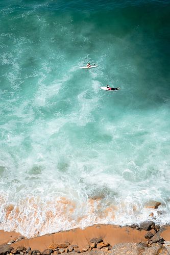 Surfers in Ericeira, Portugal