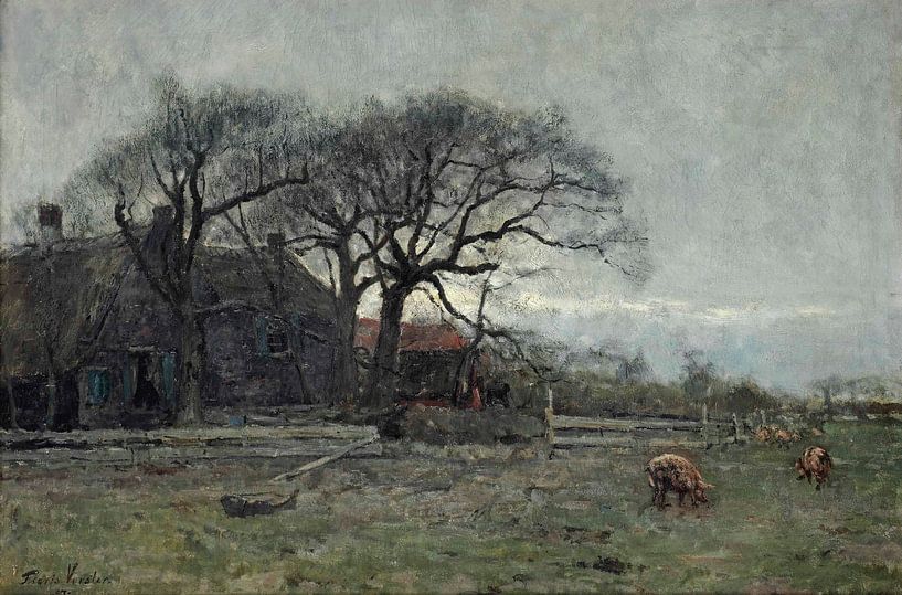 A Farm With Pigs by Antonije Lazovic