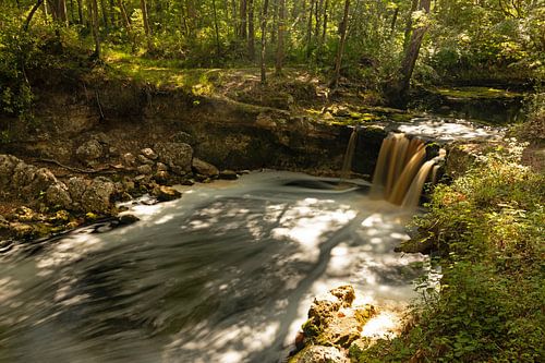 Fallen Creek waterfall near Lake City in Florida taken with long exposure