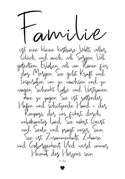 Familie - een gedicht van Kim Karol / Ohkimiko