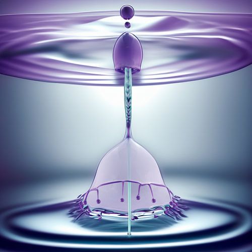 Waterdruppel fotografie met een vleugje AI