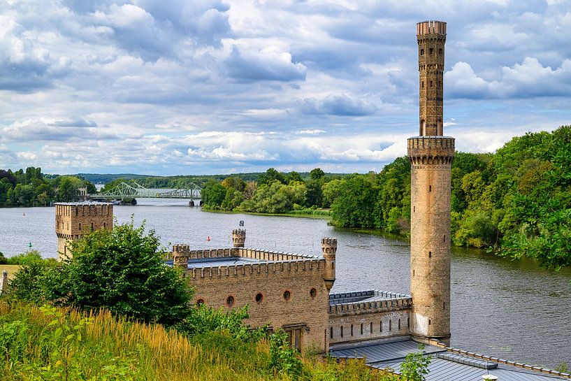 vue de la maison de la machine à vapeur dans le parc babelsberg par Andreas Völkel