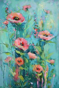 Blumen im Monet-Stil | Blumenfeld Impressionismus