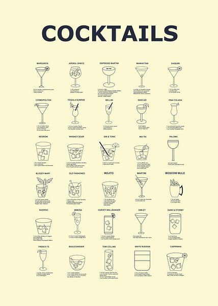 cocktail-linie minimalistisch von Ratna Mutia Dewi