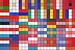 Europäische Flaggen als Fliesenwand von Frans Blok