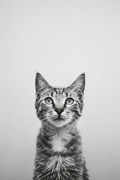 Katzen Portrait von Poster Art Shop