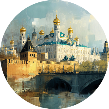 Moskou Kremlin paleis rusland abstract panorama