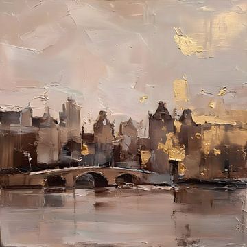 Amsterdam gold abstrakt