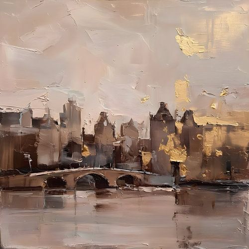 Amsterdam goud abstract