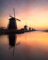 Sunrise at Kinderdijk