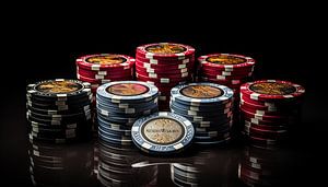 Pokerchips Hochformat-Panorama