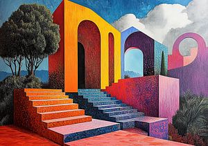Surrealismus Innenarchitektur Architektur Design Geometrie