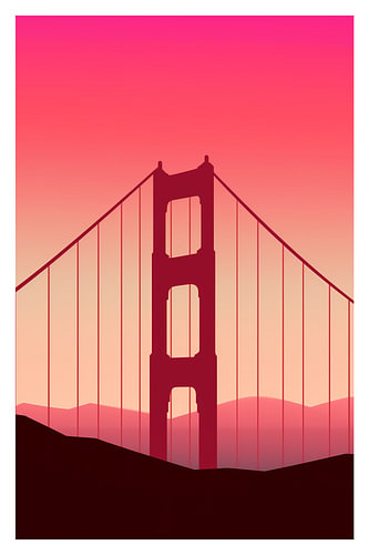 Golden Gate Bridge | San Francisco bei Sonnenuntergang