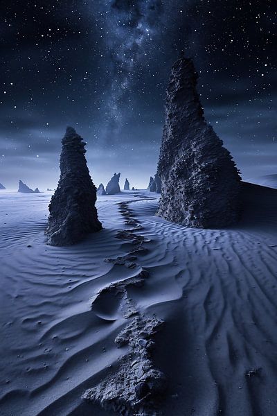 Nachts in der Wüste von fernlichtsicht