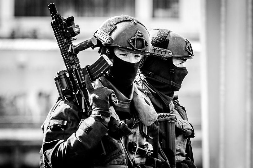 BBE Mariniers na de oefening Portdefender Rotterdam van Maurice Verschuur