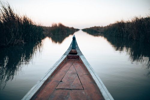 On an old-fashioned boat through the marshlands of Iraq | Print on Demand