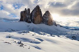 Winter an den Drei Zinnen von Daniela Beyer