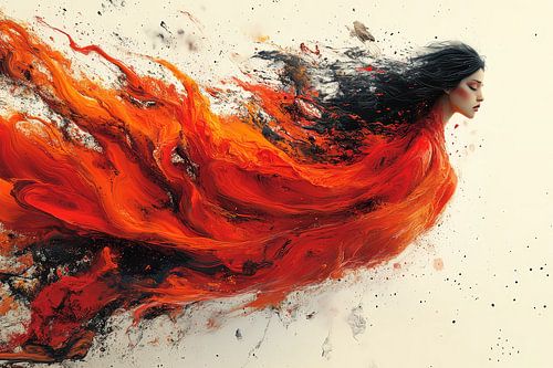 spirituele schilderkunst vrouw abstract