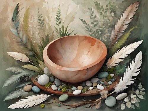 Natuurlijk evenwicht gevangen in een beeld