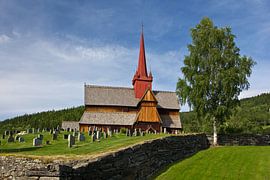 Stave church in Ringebu by Anja B. Schäfer